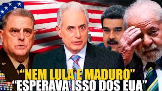 WILLIAM WAACK DA A NOTÍCIA LULA JÁ PODE ARRUMAR AS MALAS OS EUA ENTROU NA BRIGA CONTRA MADURO E [upl. by Blakeley]