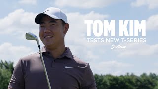 Tom Kim Tests New Titleist T100 and T200 Irons [upl. by Randall]