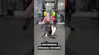 MYOFASCIAL STRETCHING EXERCISE FOR THE SEMITENDINOSUS MUSCLE Shorts [upl. by Aleece487]