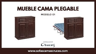 Mueble cama plegable perfecto para recibir invitados [upl. by Otilesoj]