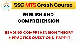 Reading comprehension theory  practice questions  Part 1  ENGLISH  Day 41  SATHEE SSC [upl. by Selij]