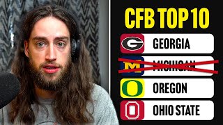 WayTooEarly College Football Top 10 Rankings [upl. by Perusse]