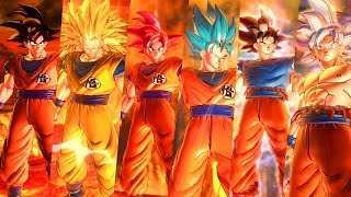 TODAS AS TRANSFORMAÇÕES DO GOKU SSJ1SSJ2SSJ3SSGSSBSSBKKX10KX20SSBEUIMUI [upl. by Fonville227]