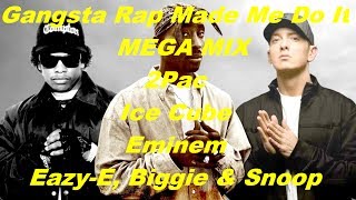 2Pac  Gangsta Rap Made Me Do It ft Ice Cube Eminem Snoop Dogg Eazy E Biggie [upl. by Ahcsap]