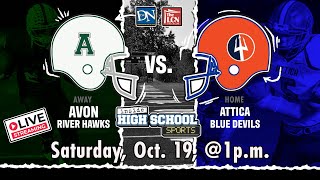 SEC V FOOTBALL Avon vs Attica [upl. by Latonia]