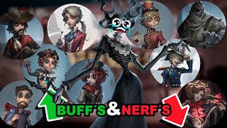 COMENTANDO BUFF´S E NERF´S DO IDENTITY V 07  IdentityV Season 33 Minha opinião [upl. by Friedrich]