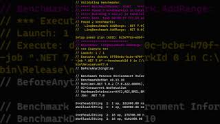 NET 7 vs NET 8  LINQ AddRange Benchmark csharp [upl. by Eisle216]