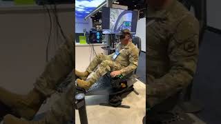 Mixed Reality F35 Flight Simulator at IITSEC 2022 Trade Show [upl. by Tichonn]