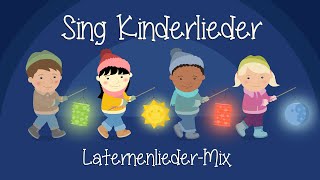 LaternenliederMix  MartinsliederMix  Kinderlieder zum Mitsingen  Sing Kinderlieder [upl. by Aihtebat]