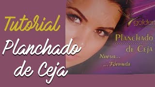 Planchado de cejas en casa PASO A PASO  TUTORIAL [upl. by Coniah]