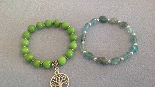 How to Make a Beaded Elastic Bracelet [upl. by Sucramed961]