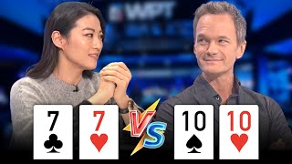 ALL IN With POCKET PAIRS for 202500 at WPT Daniel Arsham Celebrity [upl. by Thorfinn257]