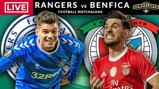 RANGERS vs BENFICA  LIVE STREAMING  Europa League  Live Football Watchalong [upl. by Ailahk778]