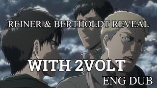 quotReiner and Bertholdts Trasformationquot but with 2Volt  Attack on Titan OST Change  ENG DUB [upl. by Aliam67]