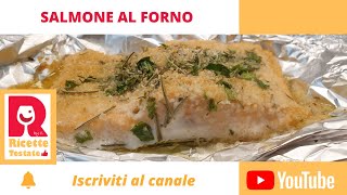 Salmone al forno  Ricette Testate [upl. by Jaunita]