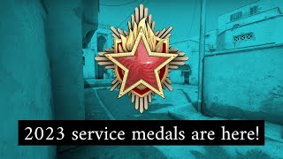 2023 CSGO SERVICE MEDALS ARE HERE amp Heres How To Get Them Faster [upl. by Nyrhtak]