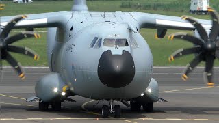 AIRPOWER 24  German Air Force Airbus A400M 5438 landing at Zeltweg Air Base [upl. by Susannah]