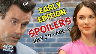 General Hospital Early Weekly Spoilers July 29Aug 2 Drew amp Willow Tempted generalhospital gh [upl. by Aramad]