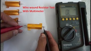 How to test Wirewound Resistor with DMM [upl. by Lema]