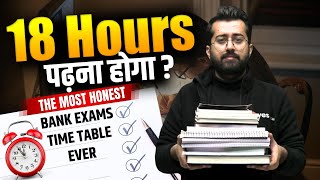 ⏳ The Most Honest Bank Exams Time Table  Study Plan  Aashish Arora [upl. by Jona86]