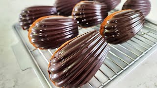 Chocolate Madeleines with Chocolate Shell by Snowuri Baking [upl. by Mcquade]