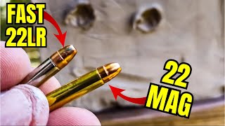 FASTEST 22LR vs 22Mag  Giant Clay Blocks WILL SURPRISE YOU 😳😳😳 [upl. by Tehcac]