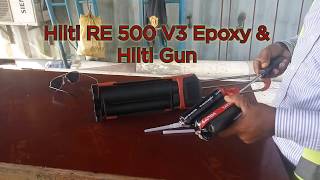 How to install Hilti Hit RE 500 V3 Epoxy into Hilti Gun [upl. by Pontius805]