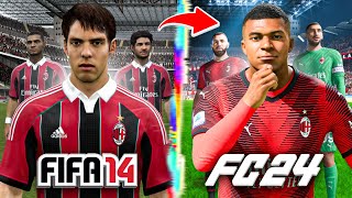 I Rebuild AC Milan From FIFA 14 to FC 24 [upl. by Evelc784]