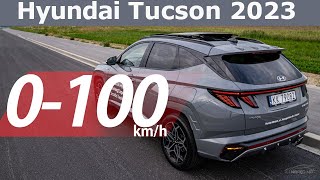 Hyundai Tucson NLine 2023  Acceleration 0160kmh [upl. by Nonnel223]