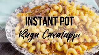 Instant Pot Ragu Cavatappi [upl. by Dasya789]