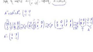 Operación con matrices Aparece potencias e inversas [upl. by Atiuqahs]