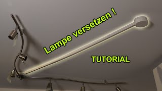 DECKENLEUCHTE VERSETZEN UND STROMKABEL VERLÄNGERN  TUTORIAL  FACTOREM  LAMPE MONTIEREN [upl. by Aubyn]