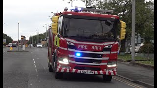 Cheshire Fire amp Rescue Service  Powey Lane First Pump  Responding [upl. by Enyawal]