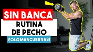 20 Min Rutina de Pecho con Mancuernas SIN BANCA  5 Sin Banca Ejercicios de Pecho [upl. by Kilbride648]