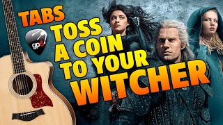 Toss A Coin To Your Witcher Fingerstyle Guitar Cover FREE TABS [upl. by Felicle630]