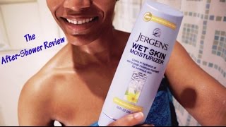 Jergens Wet Skin Moisturizer After Shower Review [upl. by Cida85]