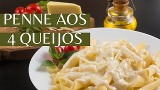 PENNE AOS 4 QUEIJOS  MASSA SOLTINHA  SUPER SABOROSO [upl. by Orelia284]