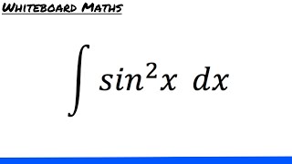 Integral of sin2 x [upl. by Rabin]