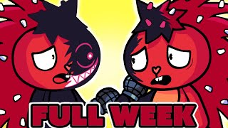 FRIDAY NIGHT FUNKIN Flaky VS EVIL Boyfriend FULL WEEK Remake mod [upl. by Omrellug]