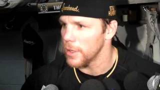 Penguins 3 Bruins 0  Thornton and Cooke settle a score [upl. by Terrab]