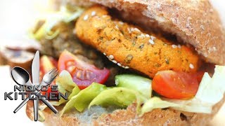 VEGETARIAN BURGERS  VIDEO RECIPE [upl. by Amlus601]