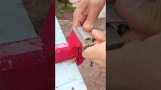 DIY plumbing basics How to make a reliable clamp for repairing damaging pipe yourself shorts tips [upl. by Oisangi183]