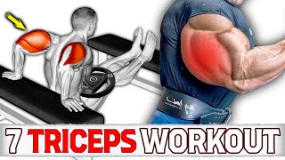 7 Exercises to Get Big Triceps Fast [upl. by Aihsotal826]