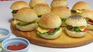 Pain burger ou Buns recette très facile et rapide خبر البرجر رائع حسن مليون مرة من ديال الزنقة [upl. by Derron]