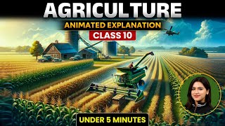 Agriculture Class 10 Animation  CBSE Class 10 Agriculture Geography Chapter 4  By Ujjvala Mam [upl. by Flo]