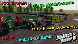 LS19 xxl Maishäckseln🚜 mit 20 Reihen Maisgebiss von Kemper🔥 Community Stream🔥 🔴Live🔴 [upl. by Frye]