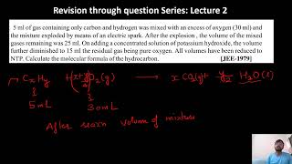 Mole Concept Revision Series Lecture 2 Eudiometry Ka Funda [upl. by Nosrej]