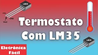 Termostato com LM35  Amplificador Operacional  Simulação Proteus ISIS [upl. by Janicki]