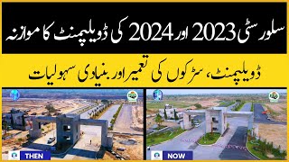 Silver City Islamabad Development Comparison of 2023 amp 2024 [upl. by Heber]