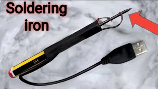 How to Make Soldering iron 🔥🔥ll soldering iron🤩🤩 ll soldering iron kese banaye 😍😍😍 [upl. by Yelsgnik]